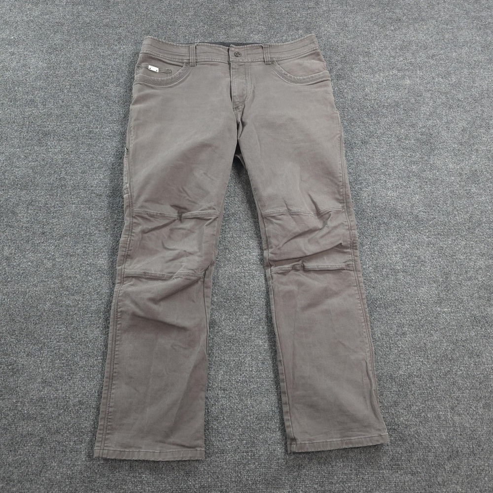 Kuhl Pants Mens 38x32 Gray Rebel Straight Stretch Casual Hiking Outdoors Utility